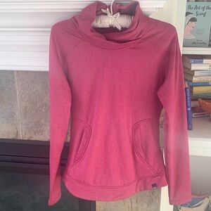 Elegant Fuchsia Cowl Neck Sweater